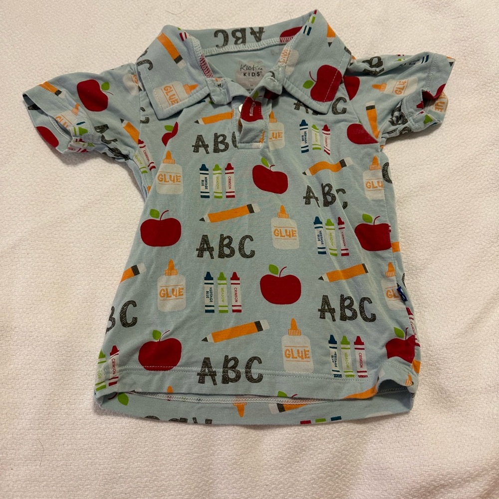 EUC Kickee Pants — Collared Shirt — First Day of School